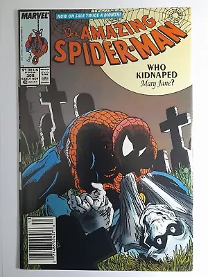 Buy 1988 Amazing Spiderman 308 NM Newstand.Taskmaster App. Todd Mc Farlane • 42.94£