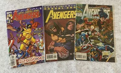 Buy Lot Of 3 Avengers Comic Books 370, Annual 2001 & Earths Mightiest Hero’s 2000 • 11.91£