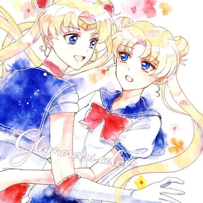 Buy Sailor Moon Doujinshi Glamorous Colors Illustration Art Book B5 16p Japan • 26.47£