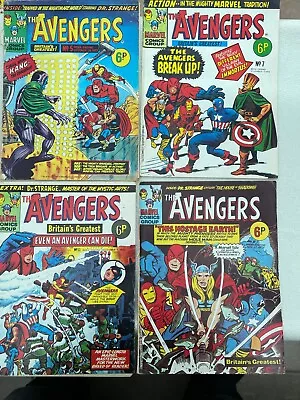 Buy Marvel Comics UK : The Avengers 1973 Bundle #5 , 7, 9, 11 • 4£