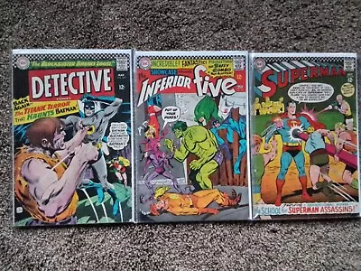 Buy Three 1966 Vintage Dc Comic Books Featuring Superman And Batman • 30.78£