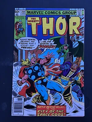 Buy Marvel The Mighty Thor No. 284 June 1979 Comic Book-1ST ERESHKIGAL! BRONZE AGE • 7.90£