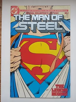 Buy MAN OF STEEL #1 (John Byrne) DC Comics 1986 SUPERMAN FN/VFN • 10£