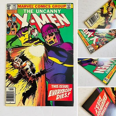 Buy Uncanny X-Men #142 Days Of Future Past 1st Print Marvel 1981 NM NEWSSTAND BEAUTY • 64.33£