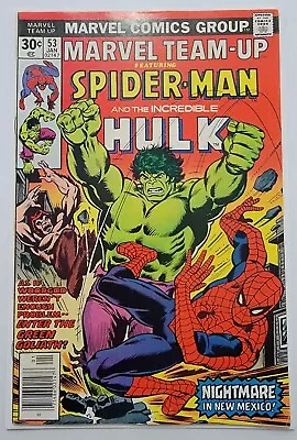 Buy Marvel Team-Up # 53 NM- Spider-Man & Hulk Cover 1976 1st John Byrne X-Men Bronze • 47.49£