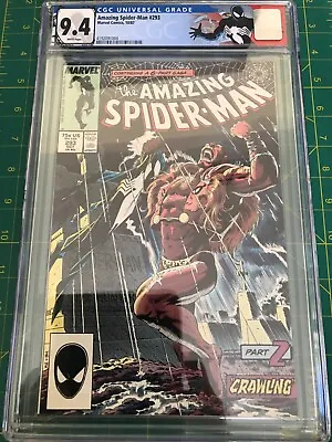 Buy Amazing Spider-Man 293 CGC 9.4 1987 Custom Label • 67.01£