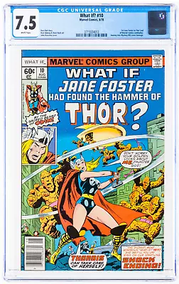 Buy What If #10 CGC 7.5 (1978) - 1st Jane Foster As Thor - White Pages • 109.99£