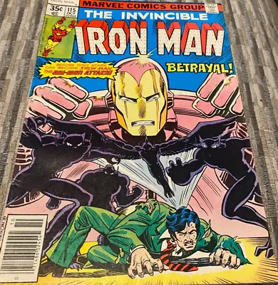 Buy Marvel Comic - INVINCIBLE IRON MAN #115  1978  BRONZE AGE  - Ungraded - VG + • 5.54£