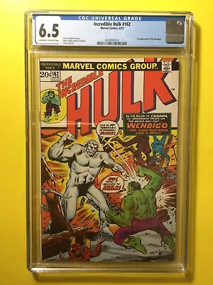 Buy Hulk #162 1st Appearance Of Wendigo CGC 6.5 Marvel 1973 • 102.48£
