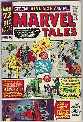 Buy Marvel Tales 2 F/vf 1965 X-men 1 Avengers Strange Tales 115 1964 Series Lb2 • 78.83£