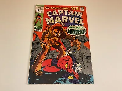 Buy Silver Age Captain Marvel #18 When Walks The Mandroid! Carol Danvers Gets Powers • 19.84£