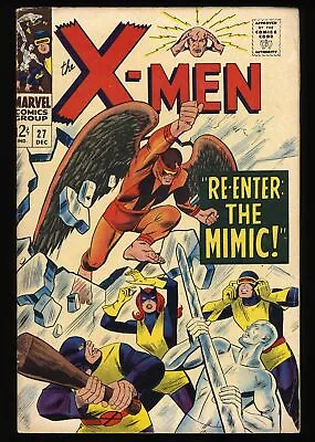 Buy X-Men #27 FN/VF 7.0 Mimic! Spider-Man Scarlet Witch! Fantastic Four! Marvel 1966 • 67.20£