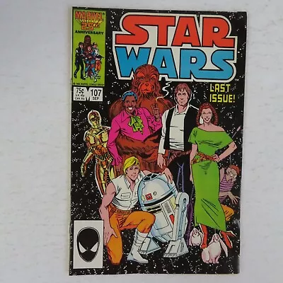 Buy Star Wars 107 (1986) Final Issue, All Together Now, RARE Marvel S • 44.17£
