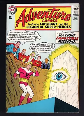 Buy Adventure Comics #323 LSH Eight Impossible Missions-1964 DC - Sharp VF/VF+ • 45.03£