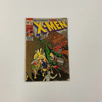 Buy X-Men #60 1969 VG+ 1st Appearance Sauron Cent Copy • 85£