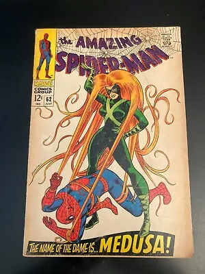 Buy AMAZING SPIDER-MAN #62 *Romita Classic Medusa Cover Key!* (FN/FN-) Or (FN-) • 60.05£