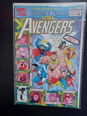 Buy THE  AVENGERS ANNUAL 21 ( 1ST  Victor Timely Kang 1992 Newsstand)  RARE • 19.99£
