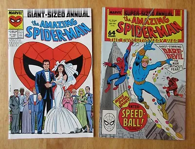 Buy Lot Of *2* KEY AMAZING SPIDER-MAN Annuals! #21 NM-(9.0/9.2), 22 (NM/NM-) • 31.58£