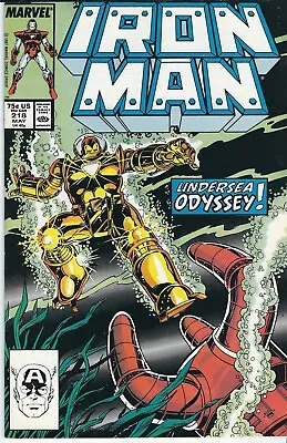 Buy Iron Man(Marvel-1968) #218 Key - Debut Of Iron Man's  Deep Sea  Armor (7.0) • 6.30£