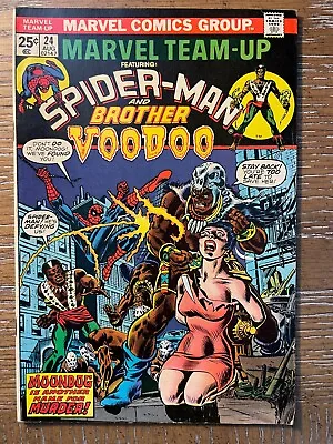 Buy Marvel Team-up #24, Spider-man And Brother Voodoo, Fine, Moondog For Murder • 9.73£