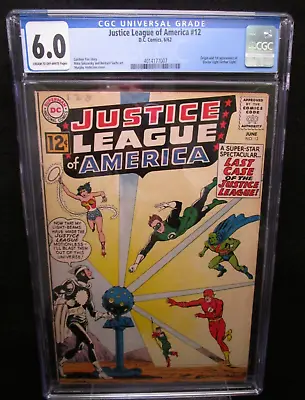 Buy Justice League Of America #12 Origin & 1st App. Doctor Light DC 1962 CGC 6.0 • 156.83£