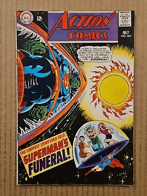 Buy Action Comics #365 Superman's Funeral DC 1968 VG+ • 7.23£