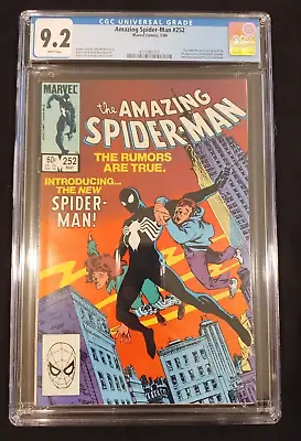 Buy Amazing Spider-Man #252, CGC 9.2, Marvel, May 1984, Direct, 1st Black Suit! • 188.74£