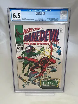 Buy Daredevil #42 CGC 6.5 OW/W Pages, First Appearance & Origin Of The Jester • 78.64£