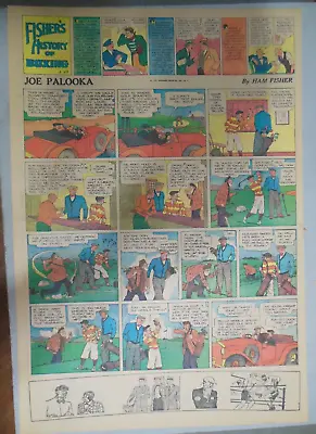 Buy Joe Palooka Sunday Page By Ham Fisher From 1/27/1935 Rare Large Full Page Size • 9.46£