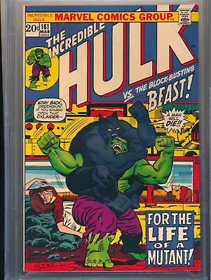 Buy Incredible Hulk #161 (03/73) Cgc Nm+ 9.6 Beast X-over Wp! • 235.86£