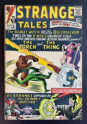 Buy STRANGE TALES #128 Thing Human Torch Dr. Strange Scarlet Witch 1965 • 55.40£