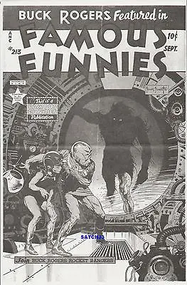 Buy FRANK FRAZETTA ART BUCK ROGERS FAMOUS FUNNIES #213 COVER PRINT CLASSIC 1970's • 119.92£