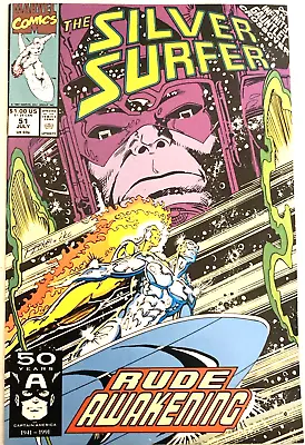 Buy Silver Surfer # 51. 2nd Series. Infinity Gauntlet Crossover.  July 1991.  Vfn/nm • 7.19£