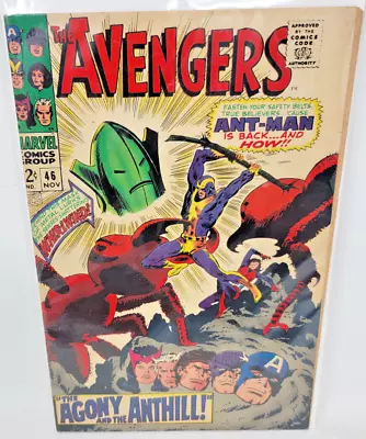 Buy Avengers #46 Whirlwind Appearance George Roussos Cover Art *1967* 6.0 • 22.78£
