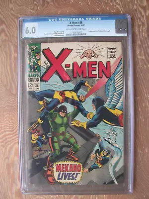 Buy X-Men   #36   CGC 6.0   1st Appearance Of Mekano   1967 • 118.59£