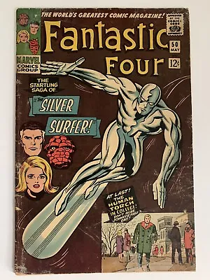 Buy Fantastic Four #50 2.0 Gd 1966 1st Appearance Of Wyatt Wingfoot Marvel Comics • 107.90£