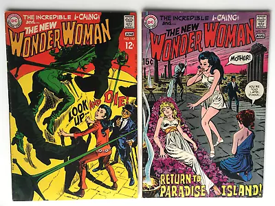 Buy WONDER WOMAN 182 183 Solid Mid-grade Lot Of 2 MOD Late Silver Age DC COMICS • 38.74£