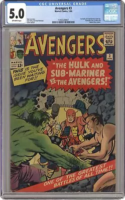 Buy Avengers #3 CGC 5.0 1964 1393328007 • 434.83£