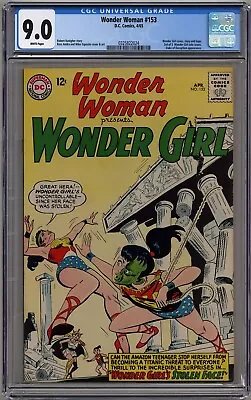 Buy Wonder Woman #153 Cgc 9.0 White Pages Dc Comics 1965 • 158.12£