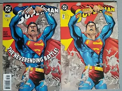 Buy Superman Der Mann Aus Stahl 2 & Action Comics 760 (DC And Dino Comics) German • 15.98£