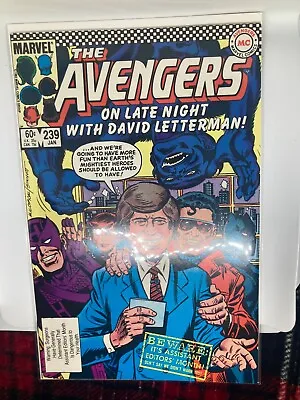 Buy The Avengers #239 David Letterman Marvel Comics Jan. 1984 VF/NM • 4.79£
