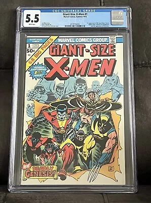 Buy Giant-Size X-Men (1975) #1 CGC 5.5 1st App New X-Men Team White Pages • 1,760.99£