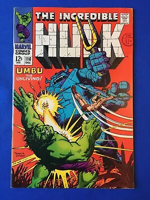 Buy Incredible Hulk #110 VFN- (7.5) MARVEL ( Vol 1 1968) (2) (C) • 32£