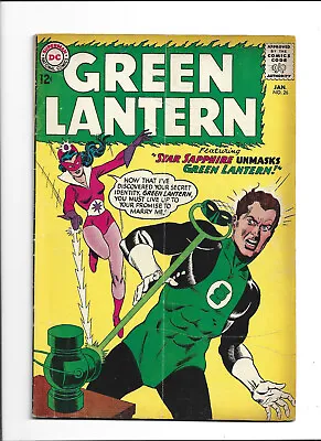 Buy GREEN LANTERN #26 (1964) 2nd Star Sapphire, Around VG- • 28.92£