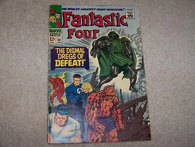Buy Fantastic Four 58 Appearance Of Doctor Doom, Silver Surfer, & The Inhumans 1967 • 19.79£