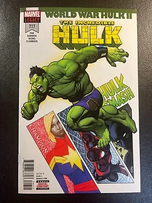Buy Incredible Hulk 717 Frank CHO Final Issue V 4 Miles Morales Marvel Comics 1 Copy • 9.49£
