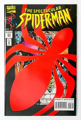 Buy Spectacular Spider-Man #223 (1988 Marvel) DeFalco & Buscema! Die-Cut Cover! NM- • 6.40£