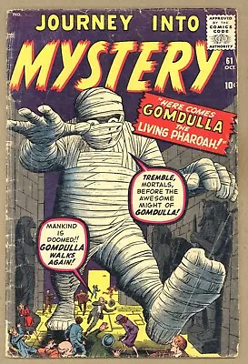 Buy Journey Into Mystery 61 (G+) Jack Kirby, Steve Ditko 1960 Marvel Comics V632 • 61.67£