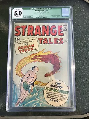 Buy Strange Tales 107 - Cgc - Qualified Vg/f 5.0 - 4th Silver Age Sub-mariner (1963) • 167.53£
