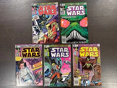 Buy Vintage 1977 Marvel Star Wars Comic Group #63,64,65,66,67 Nice • 23.65£
